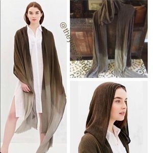 Silence and Noise hooded scarf/wrap